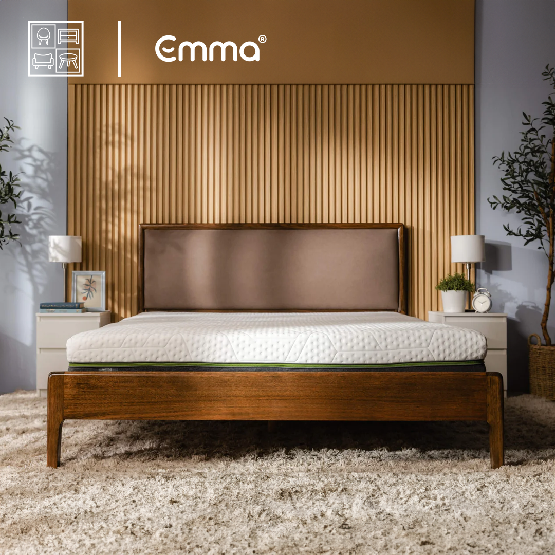 Diamond Wooden Bed Bundle (1 Wooden Bed + 1 Diamond Hybrid Mattress)