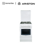 Ariston 50cm, 3 Gas Burners, 1 Electric Plate + Electric Oven Free Standing Cooker A5MSH2E W EX