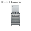 Ariston 60cm, 4 Gas Burners + Gas Oven Free Standing Cooker A6GG1F (X) EX