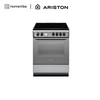 Ariston 60cm, 4 Vitroceramic + Electric Multifunction Oven Free Standing Cooker A6V530 X EX