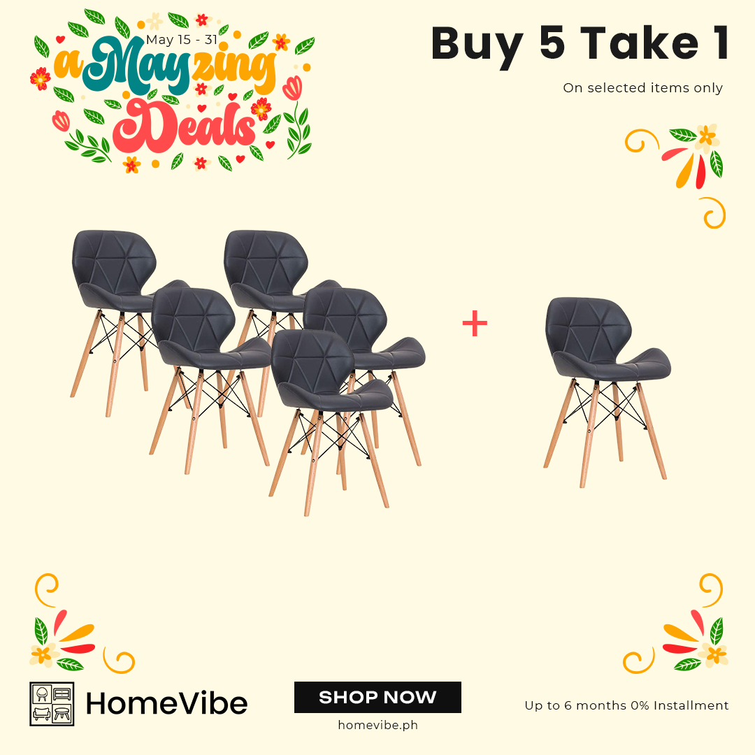 Buy 5 Get 1 FREE… 5 HV Scandinavian Butterfly Leather Chair + 1 Scandinavian Butterfly Leather Chair