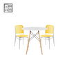 HV 2 x Tanya Chair + HV Elio Scandi Round Table- 70cm Table