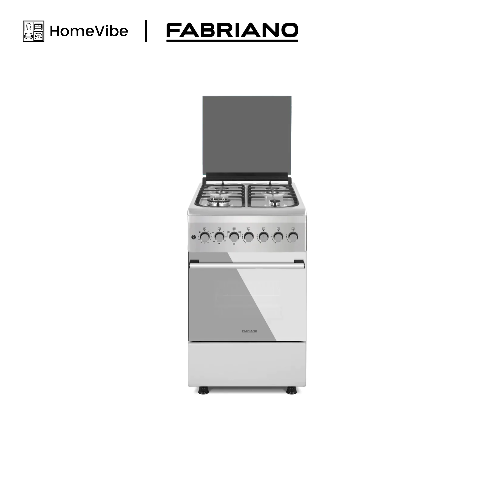 Fabriano 50cm, 4 Gas Burners + Electric Oven Free Standing Cooker F5N40E3-SS