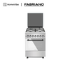 Fabriano 60cm, 4 Gas Burners (1 Triple Ring) , + Gas Oven Free Standing Cooker F6TS40G2-SSW