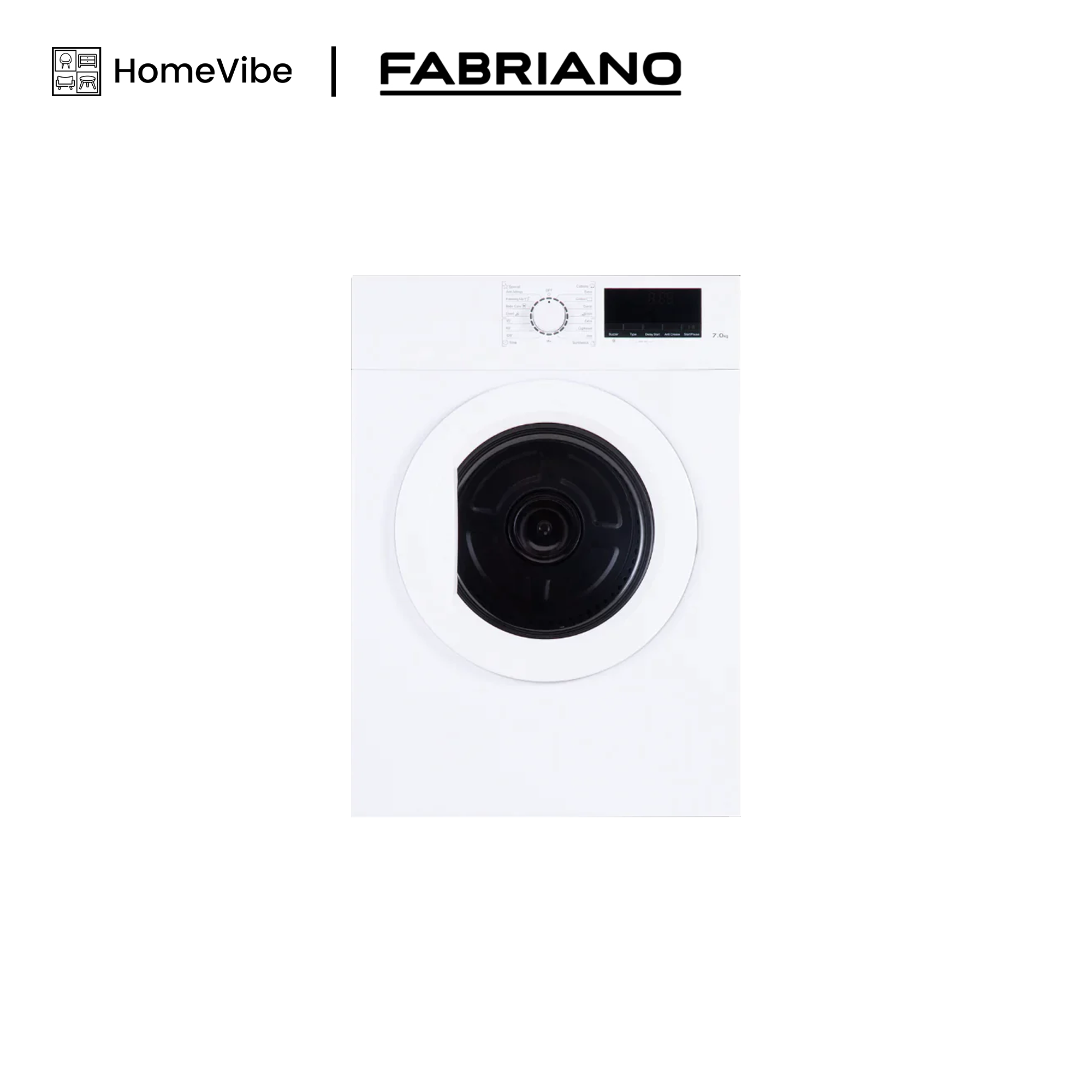 Fabriano 7kg Electric Dryer (100% Dry) FDFG07WH