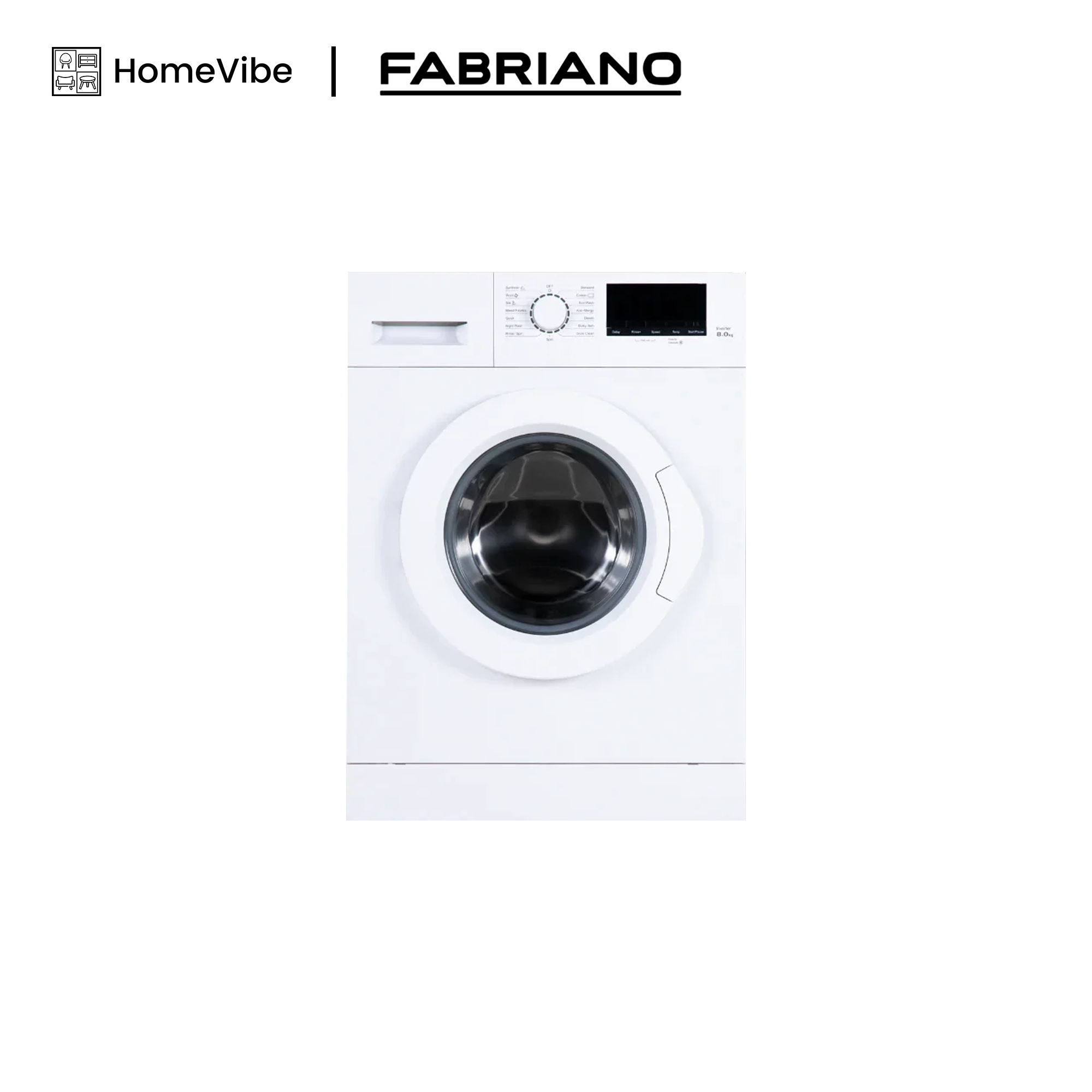 Fabriano 8kg Frontload Washer with Spin dry FWFG08WH-I