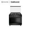 Fabriano 90cm, 4 Gas Burners (1 Dual Gas Burner) , 1 Electric plate + Gas Oven and Grill Free Standing Cooker F9L41G2-BL