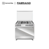 Fabriano 90cm, 5 Gas (1 Dual Gas Burner) , + Electric oven Free Standing Cooker F9H50E6-SS