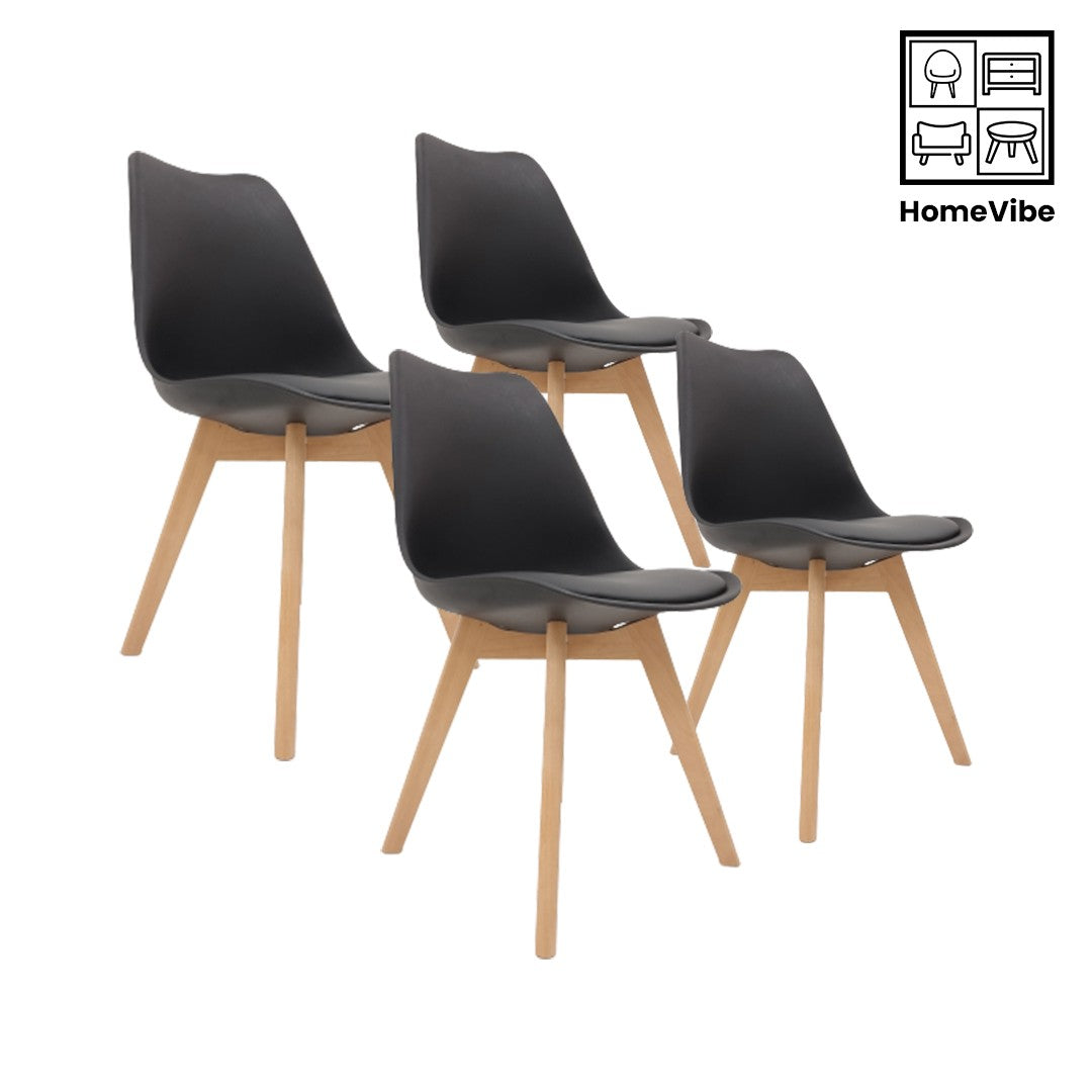 HV Scandinavian 4 Padded Eames Chair