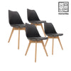 HV Scandinavian 4 Padded Eames Chair