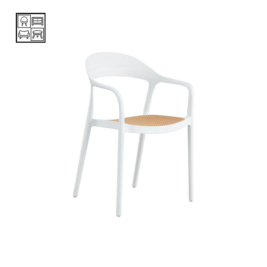 HV Harold Armrest Stackable Plastic Chair