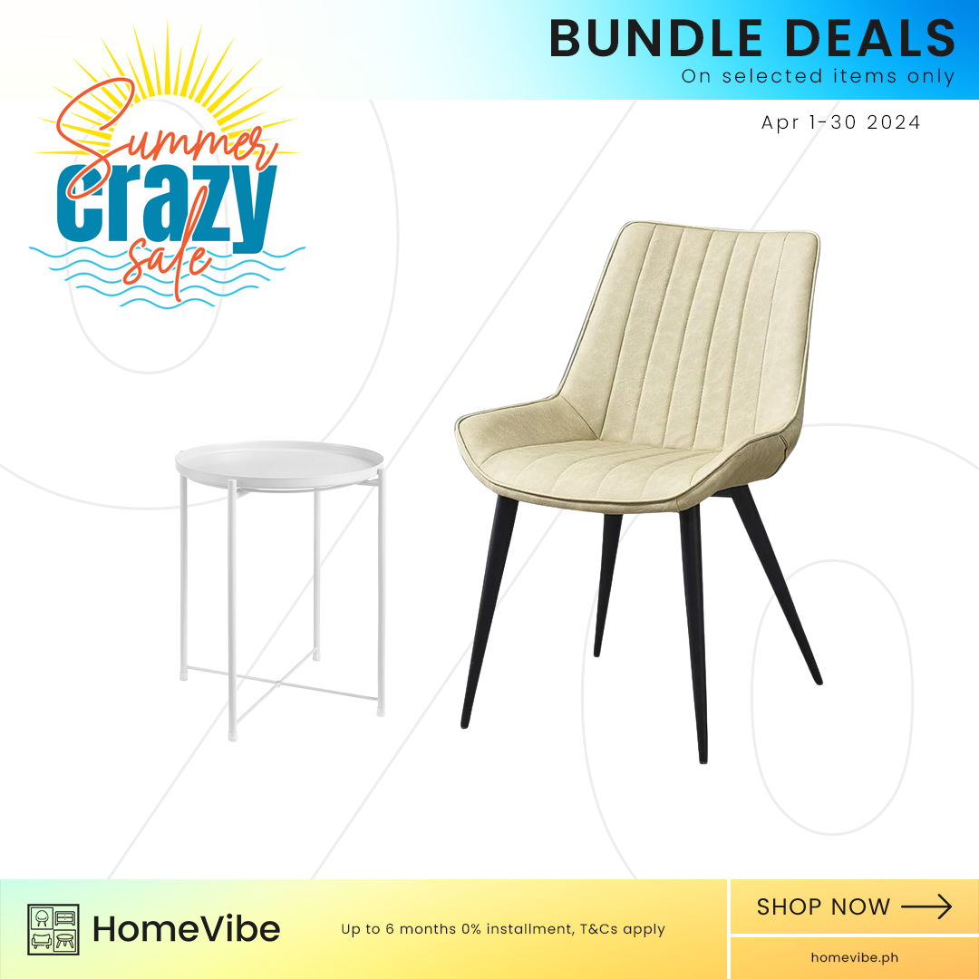 Bundle Deals: HV Korbin Scandinavian Leather Chair + HV Cassie Steel Coffee Table