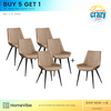 Buy 5 Get 1 FREE… 5 HV Korbin Leather Chair + 1  Korbin Leather Chair