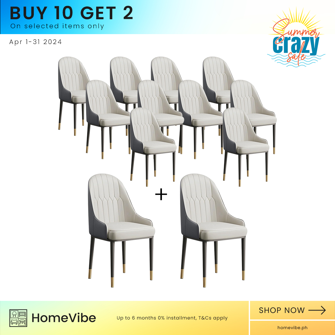 Buy 10 Get 2 FREE… 10 HV  Naja Leather Chair + 2  Naja Leather Chair