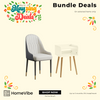 Bundle Deals: HV Naja Leather Chair + HV Zandy Bedside Table