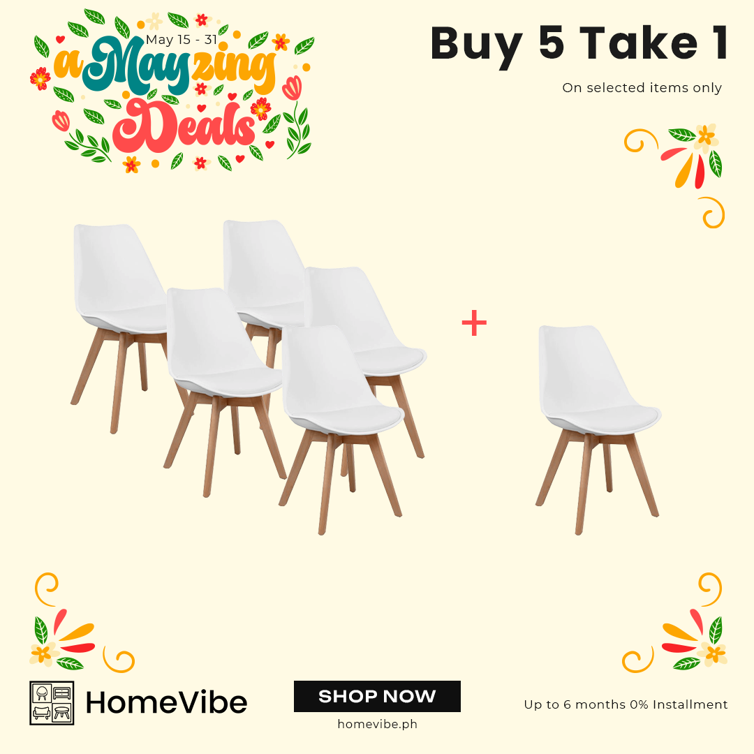 Buy 5 Get 1 FREE… 5 HV Scandinavian Padded Chair + 1 Scandinavian Padded Chair