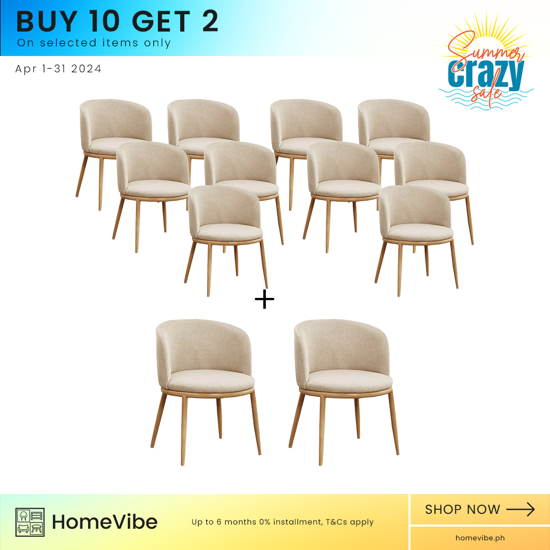 Buy 10 Get 2 FREE… 10 HV Priya Scandinavian Lounge Chair + 2 Priya Scandinavian Lounge Chair