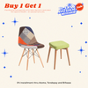 BUY 1 GET FREE: Sabrina Chair + Sabel Square Padded Stool