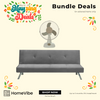 Bundle Deals: HV Valeen Velvet Sofa Bed + Asahi 16
