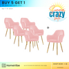 Buy 5 Get 1 FREE… 5 HV Velvet Vanity Accent Chairs + 1 Velvet Vanity Accent Chairs