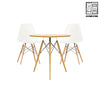 HV Elio Round Table + 2 Eames Chair Set