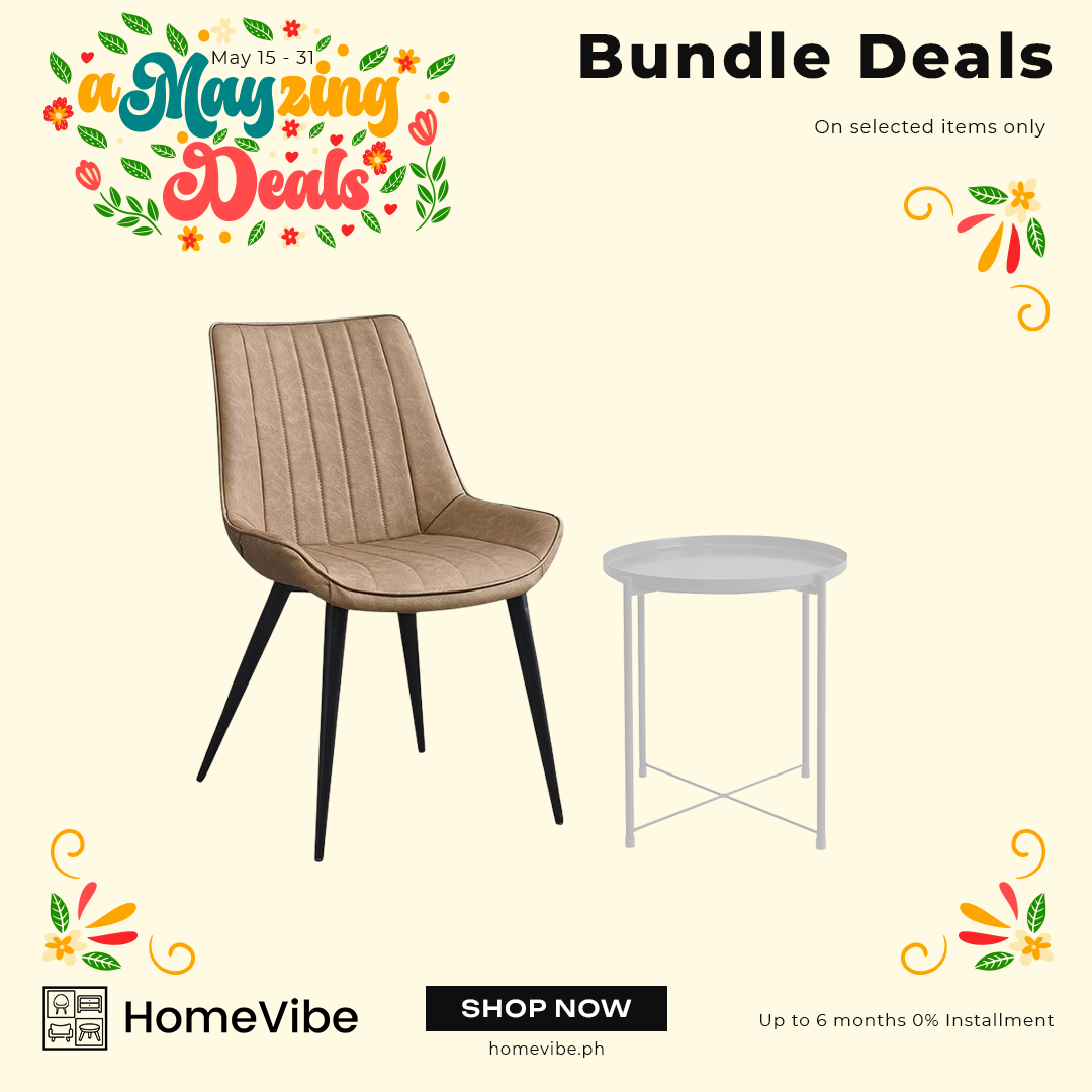 Bundle Deals: HV Korbin Scandinavian Leather Chair + HV Cassie Steel Coffee Table