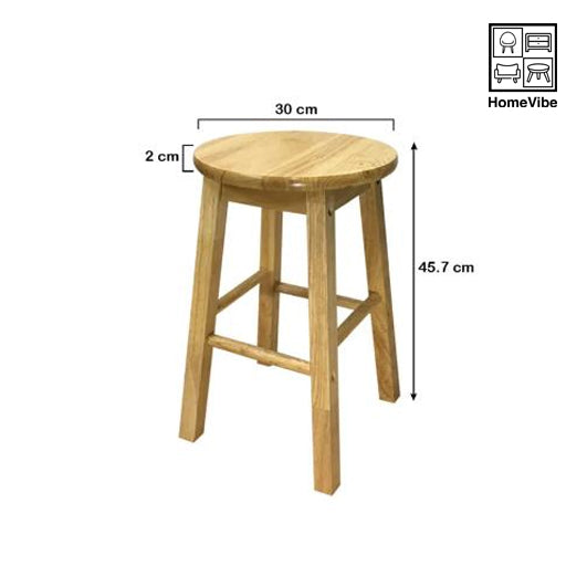 HV Molly Round Bar Stool 18 inch