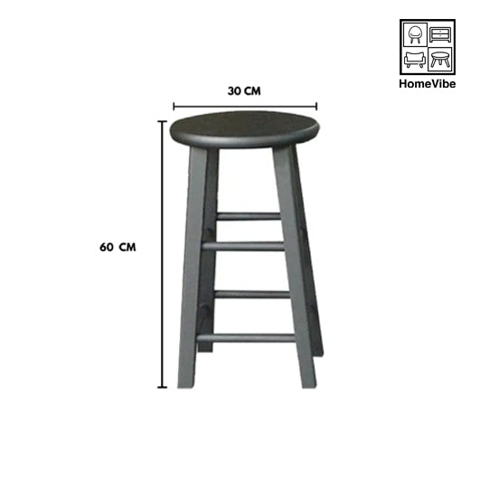 HV Molly Round Bar Stool 24 inch