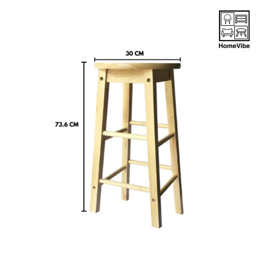 HV Molly Round Bar Stool 24 inch