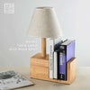 Nordic Table Lamp with Book Shelf