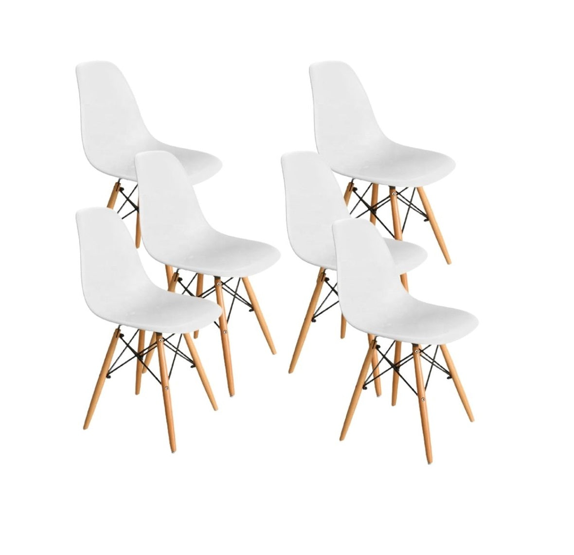 HV Scandinavian 6 Eames Chairs | HomeVibe PH | Buy Online Furniture and Home Furnishings