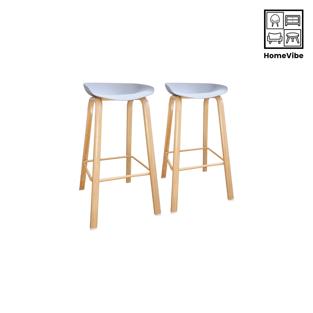 HV 2 Tiana Scandi Bar Stool Set