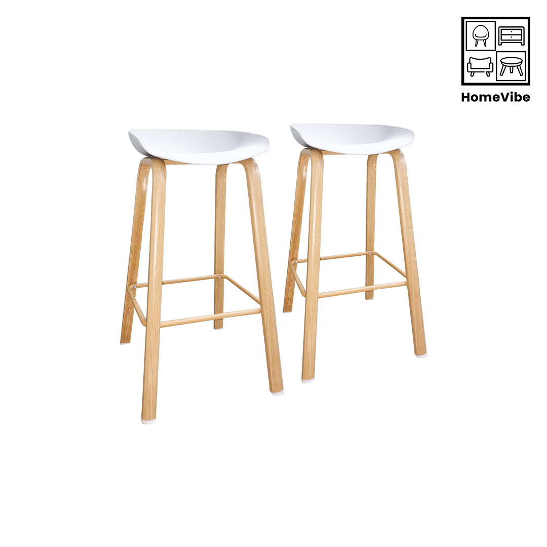 HV 2 Tiana Scandi Bar Stool Set
