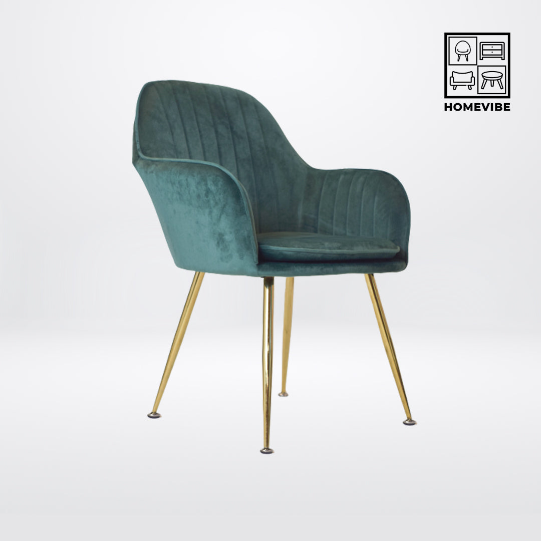 HV European Velvet Vanity Accent Chair | HomeVibe PH | Buy Online Furniture and Home Furnishings