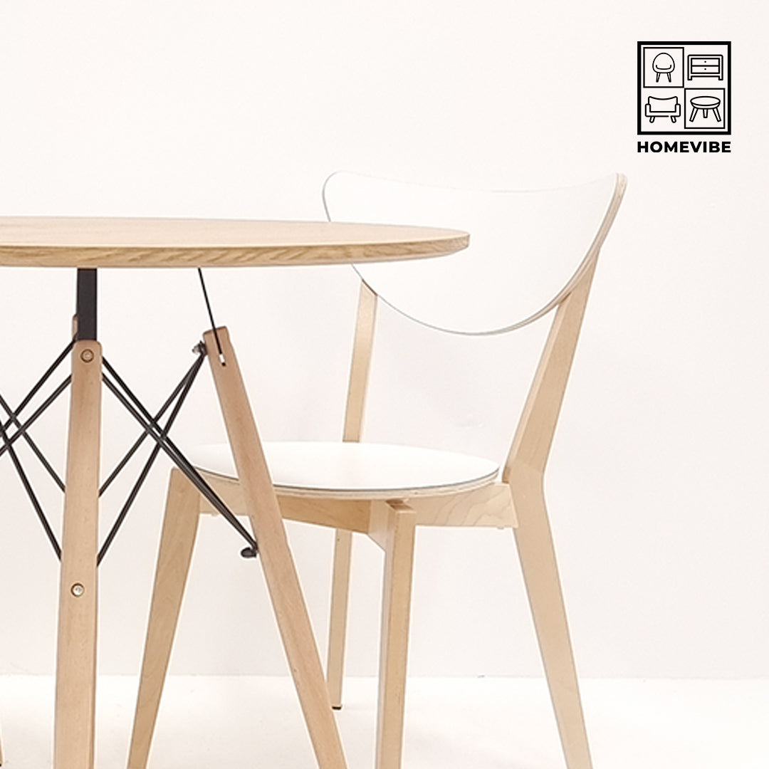 HV Elio Round Table + 2 Karri Chair Set | HomeVibe PH | Buy Online Furniture and Home Furnishings