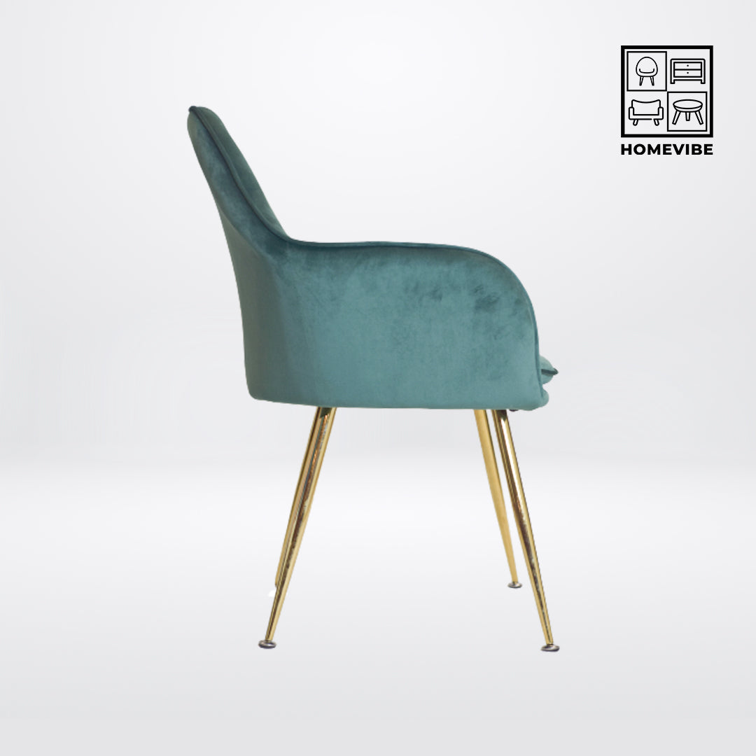 HV European Velvet Vanity Accent Chair | HomeVibe PH | Buy Online Furniture and Home Furnishings