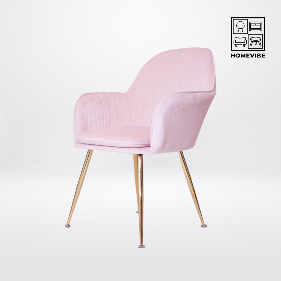 HV European Velvet Vanity Accent Chair HomeVibe PH Buy Online