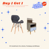 BUY 1 GET FREE: Butterfly Leather Chair + Zion Bedside Table