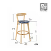 HVS Emery Bar Stool | HomeVibe PH | Buy Online Furniture and Home Furnishings