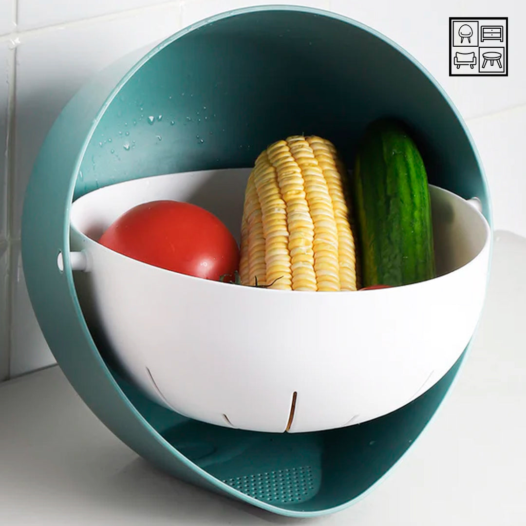 Double Layer Kitchen Bowl