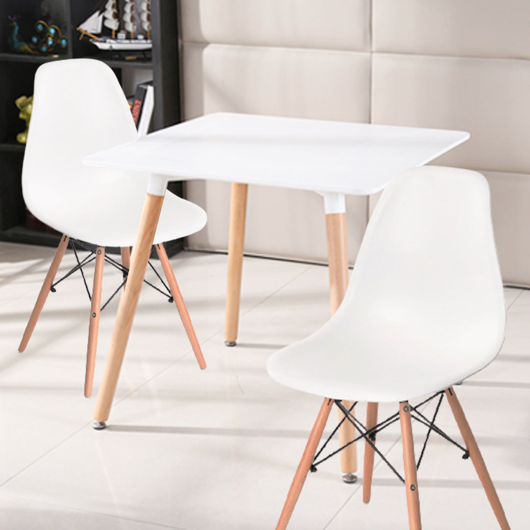 HV Viana Square Table + 2 Eames Chair Set | HomeVibe PH | Buy Online Furniture and Home Furnishings