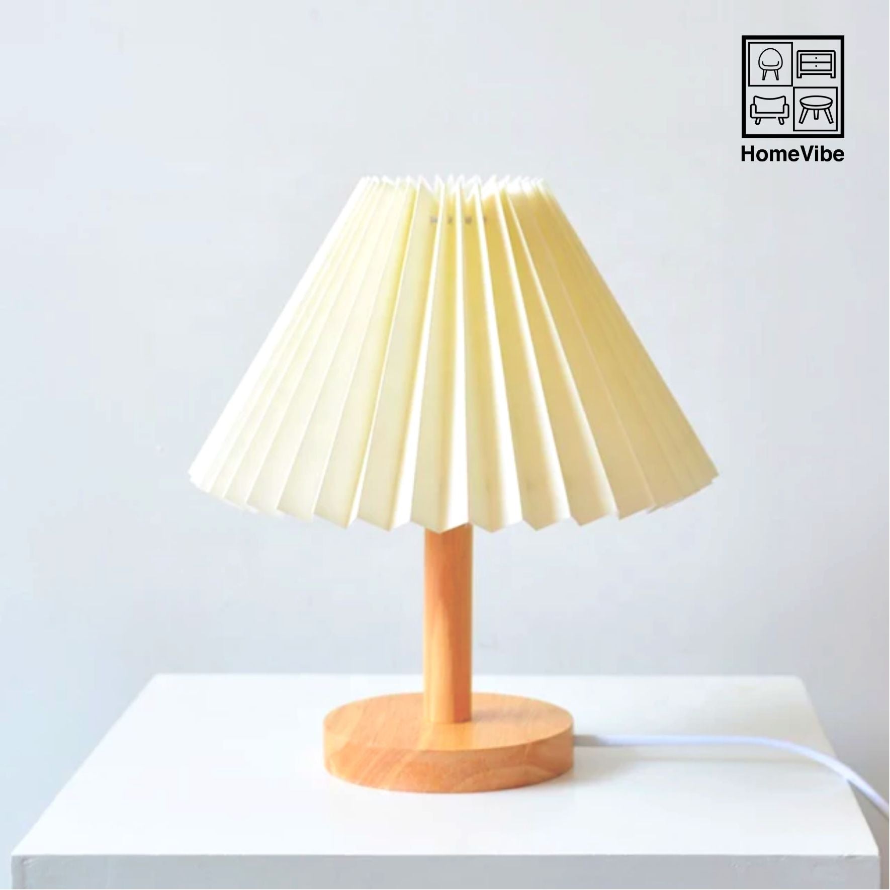 HV Dahlia Pleated Desk Lamp | HomeVibe PH | Buy Online Furniture and Home Furnishings