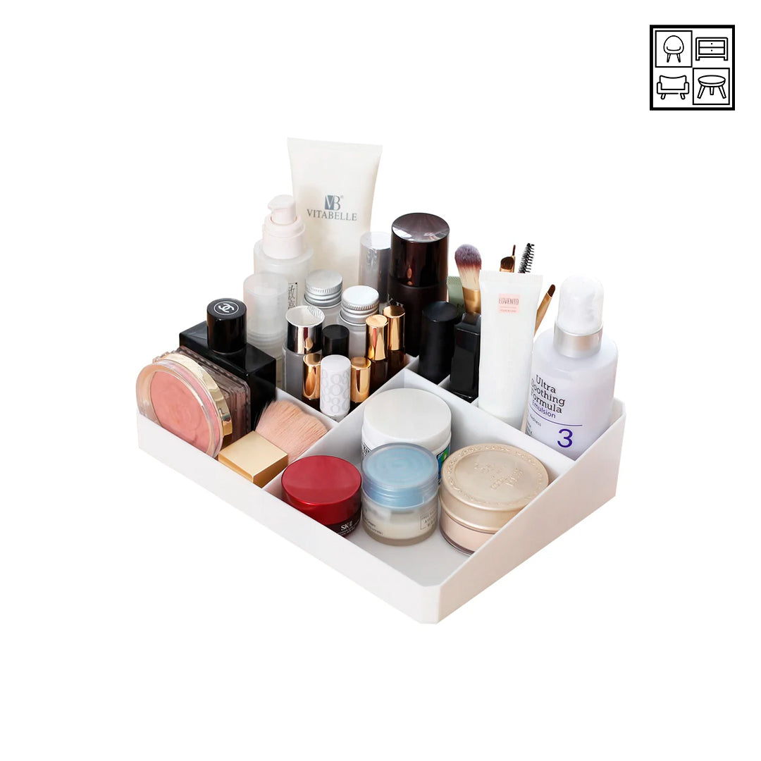 Multiple Compartment Cosmetic Tray
