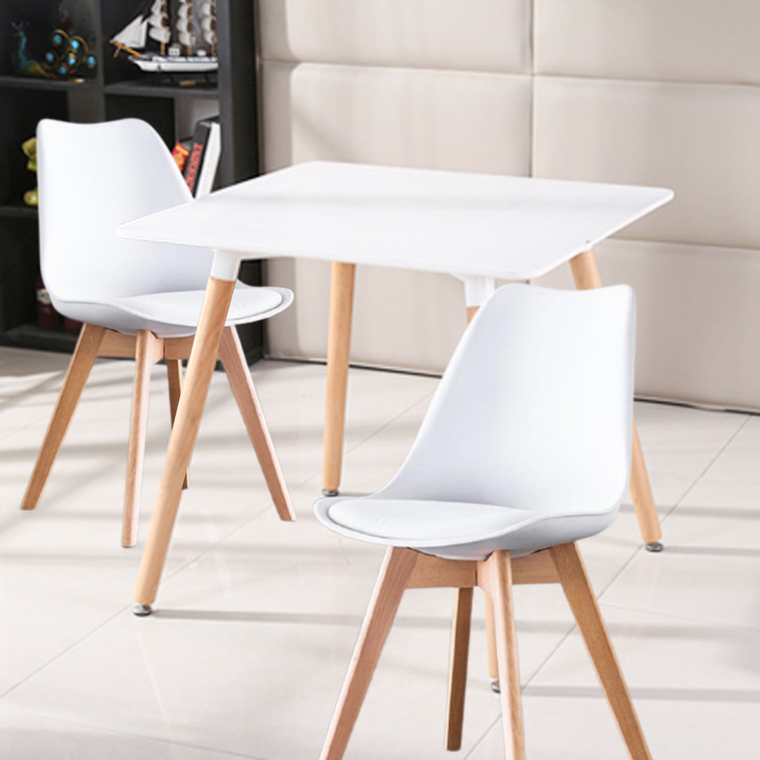 HV Viana Square Table + 2 Padded Chair Set | HomeVibe PH | Buy Online Furniture and Home Furnishings