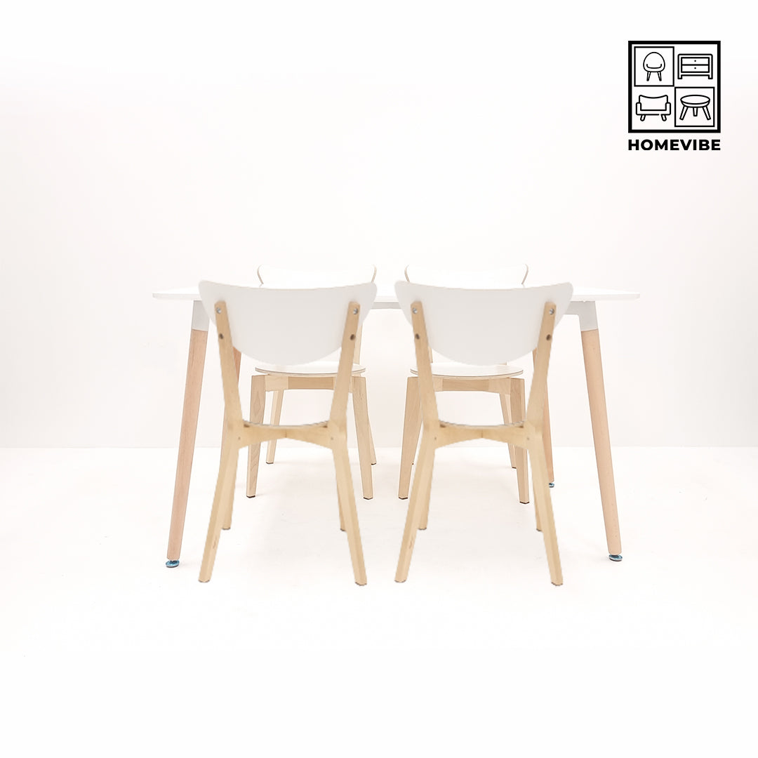 HV Karri Rectangle Table + 4 Karri Chair Set | HomeVibe PH | Buy Online Furniture and Home Furnishings