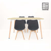HV Soren Rectangle Table + 4 Padded Eames Chair Set | HomeVibe PH | Buy Online Furniture and Home Furnishings