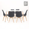 Load image into Gallery viewer, HV Soren Rectangle Table + 6 Padded Eames Chair Set | HomeVibe PH | Buy Online Furniture and Home Furnishings