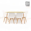 HV Soren Rectangle Table + 6 Padded Eames Chair Set | HomeVibe PH | Buy Online Furniture and Home Furnishings