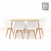 Load image into Gallery viewer, HV Karri Rectangle Table + 6 Padded Eames Chair Set | HomeVibe PH | Buy Online Furniture and Home Furnishings