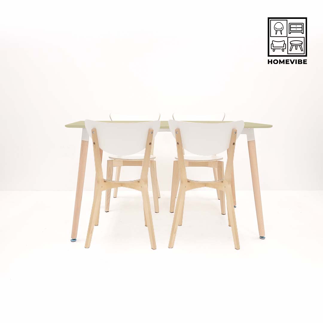 HV Karri Rectangle Table + 4 Karri Chair Set | HomeVibe PH | Buy Online Furniture and Home Furnishings